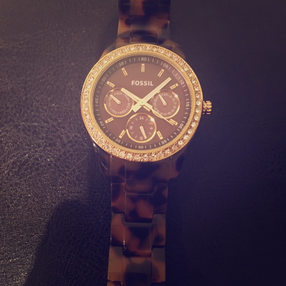 Fossil Watch Tortoise Shell Watch
